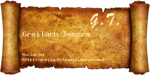 Greilach Tessza névjegykártya